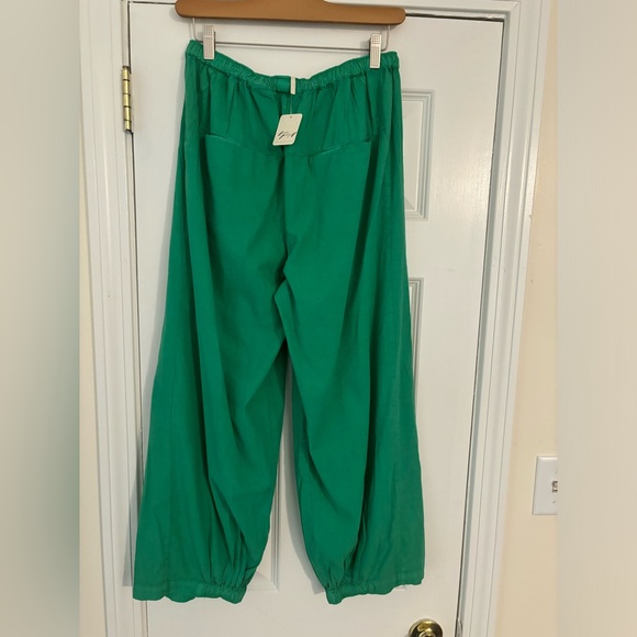 Free People To The Sky Parachute Pants In Lively Ivy - Picture 7 of 14
